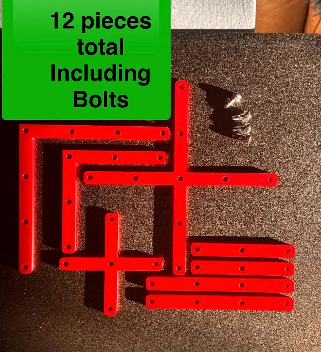 XTool F1/F2 ULTRA Laser Guides, Fences 8 pc Set + Bolts Included! Hot Fabs LLC