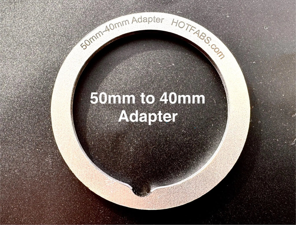 COIN JIG Size ADAPTERS (Steel) 50mm/40mm/25mm/1.25" Hot Fabs LLC