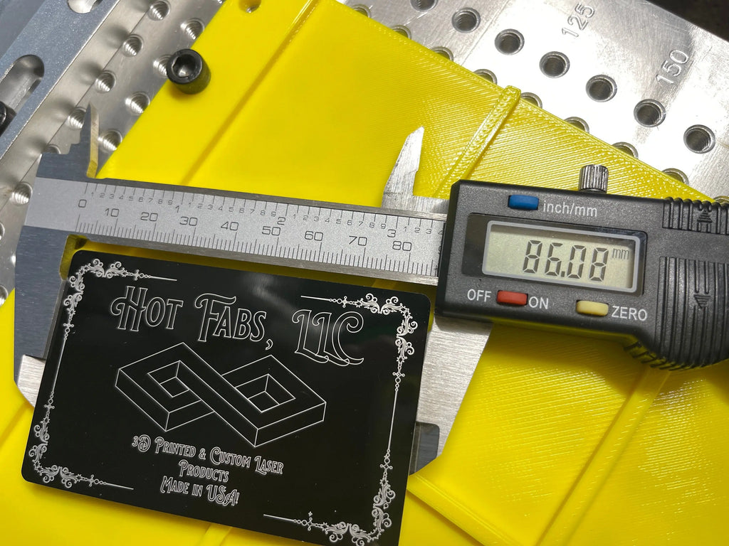 Business Card Jig - 6 Card Holder for Fiber Laser Engraving (now fits Xtool ULTRA!) Hot Fabs LLC