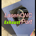 Laser/CNC Enclosure Fan Vent Adapter (4” dryer hose) Hot Fabs LLC