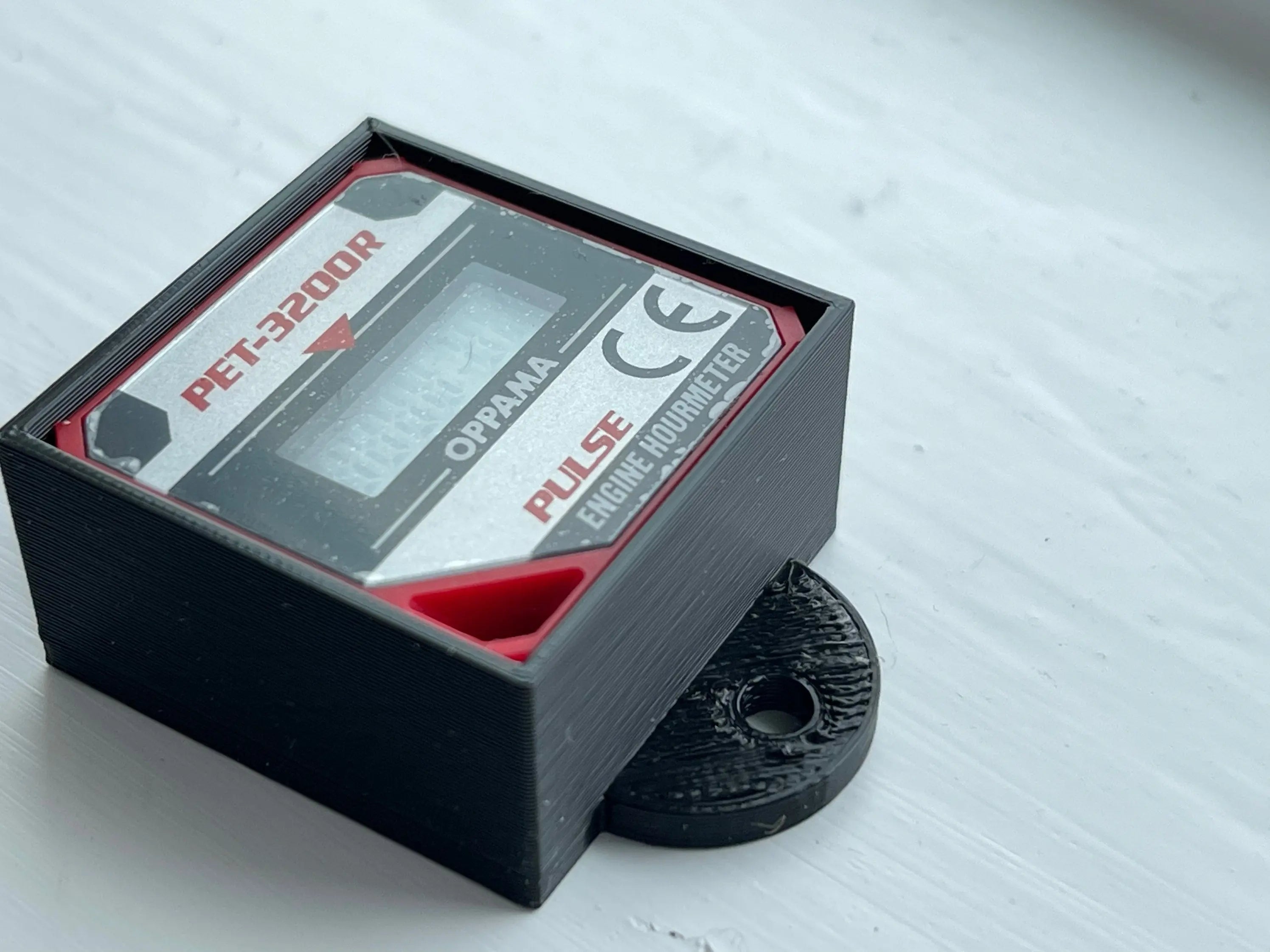 Kart Racing Hour Meter Mount for Oppama PET-3200R Hot Fabs LLC