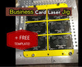 Business Card Jig - 6 Card Holder for Fiber Laser Engraving (now fits Xtool ULTRA!) Hot Fabs LLC