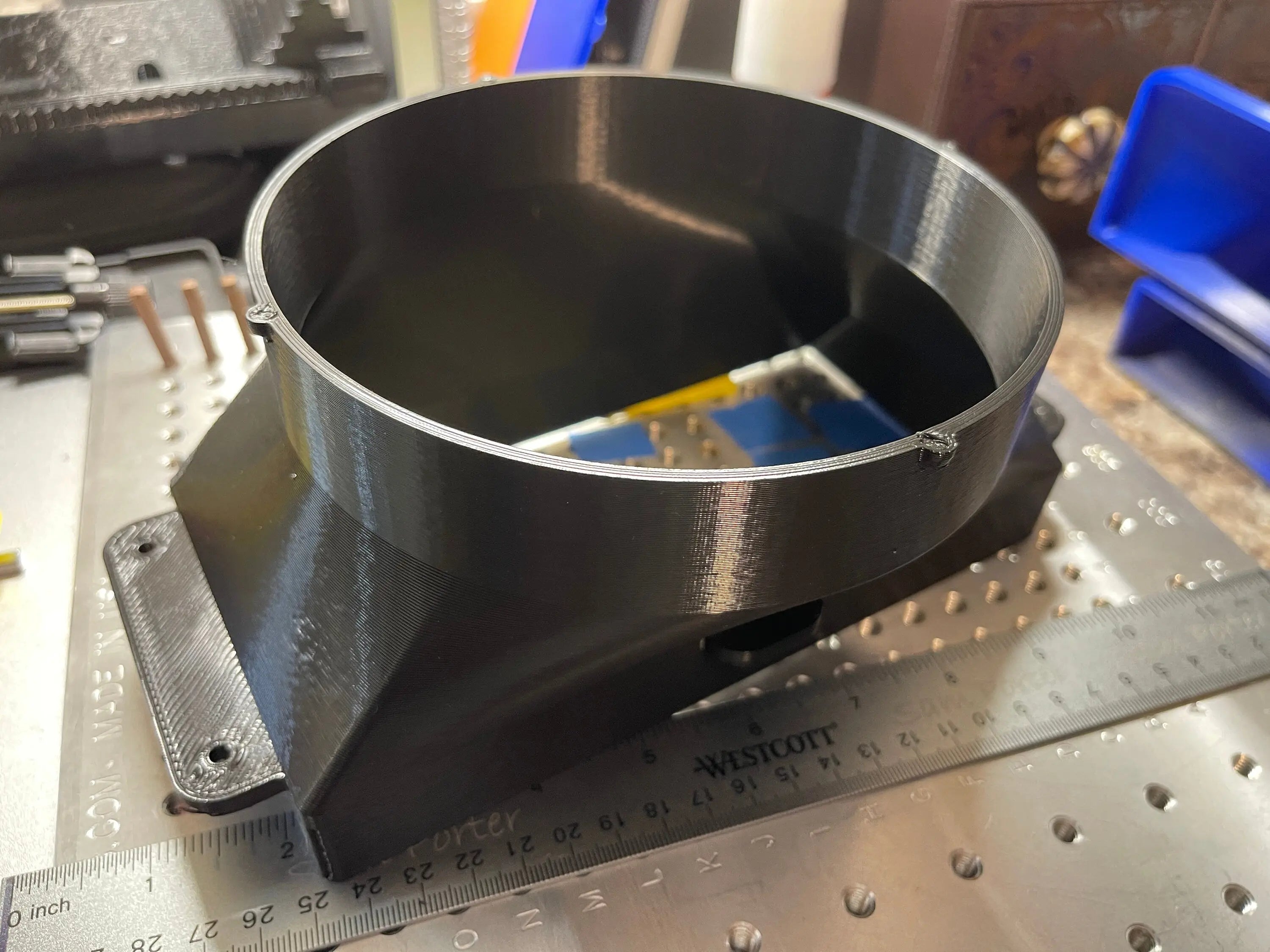 Laser Exhaust Fumes Window Adapter for 6” Duct - Digital Download. Hot Fabs LLC