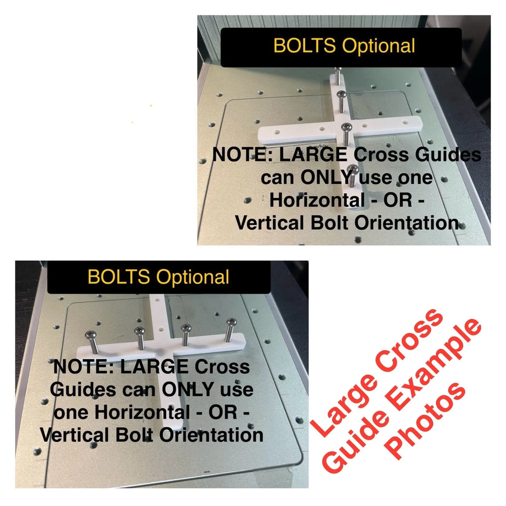 XTool F1/F2 Laser Guide/Fence Set (8 pc) - Optional Bed & Bolts Hot Fabs LLC