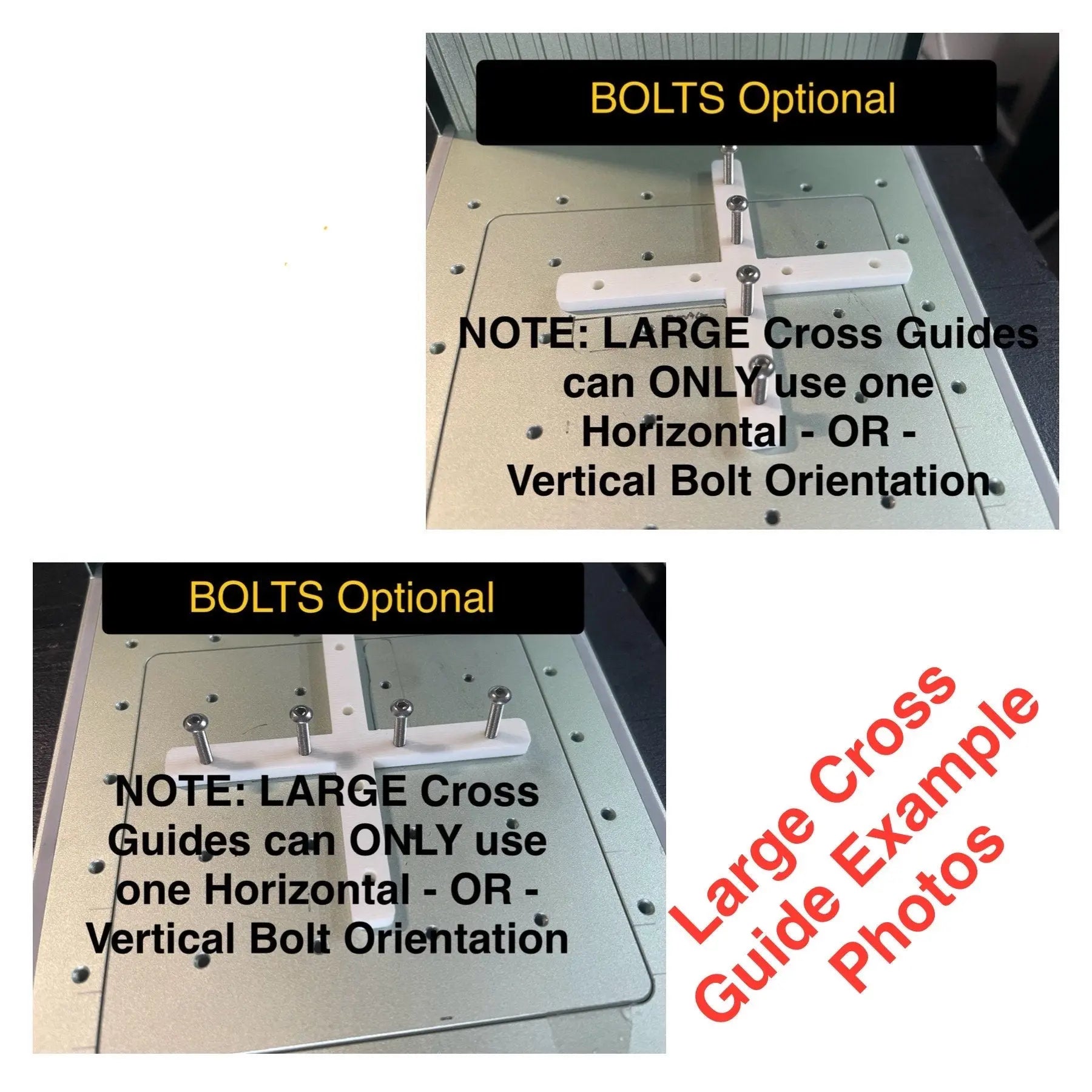 XTool F1/F2 Laser Guide/Fence Set (8 pc) - Optional Bed & Bolts Hot Fabs LLC