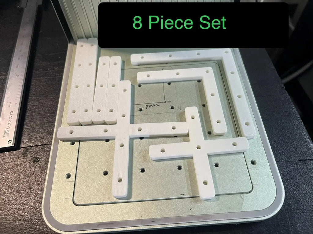 XTool F1/F2 Laser Guide/Fence Set (8 pc) - Optional Bed & Bolts Hot Fabs LLC