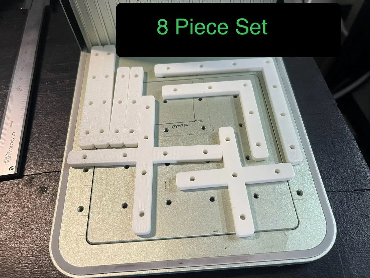 XTool F1/F2 Laser Guide/Fence Set (8 pc) - Optional Bed & Bolts Hot Fabs LLC