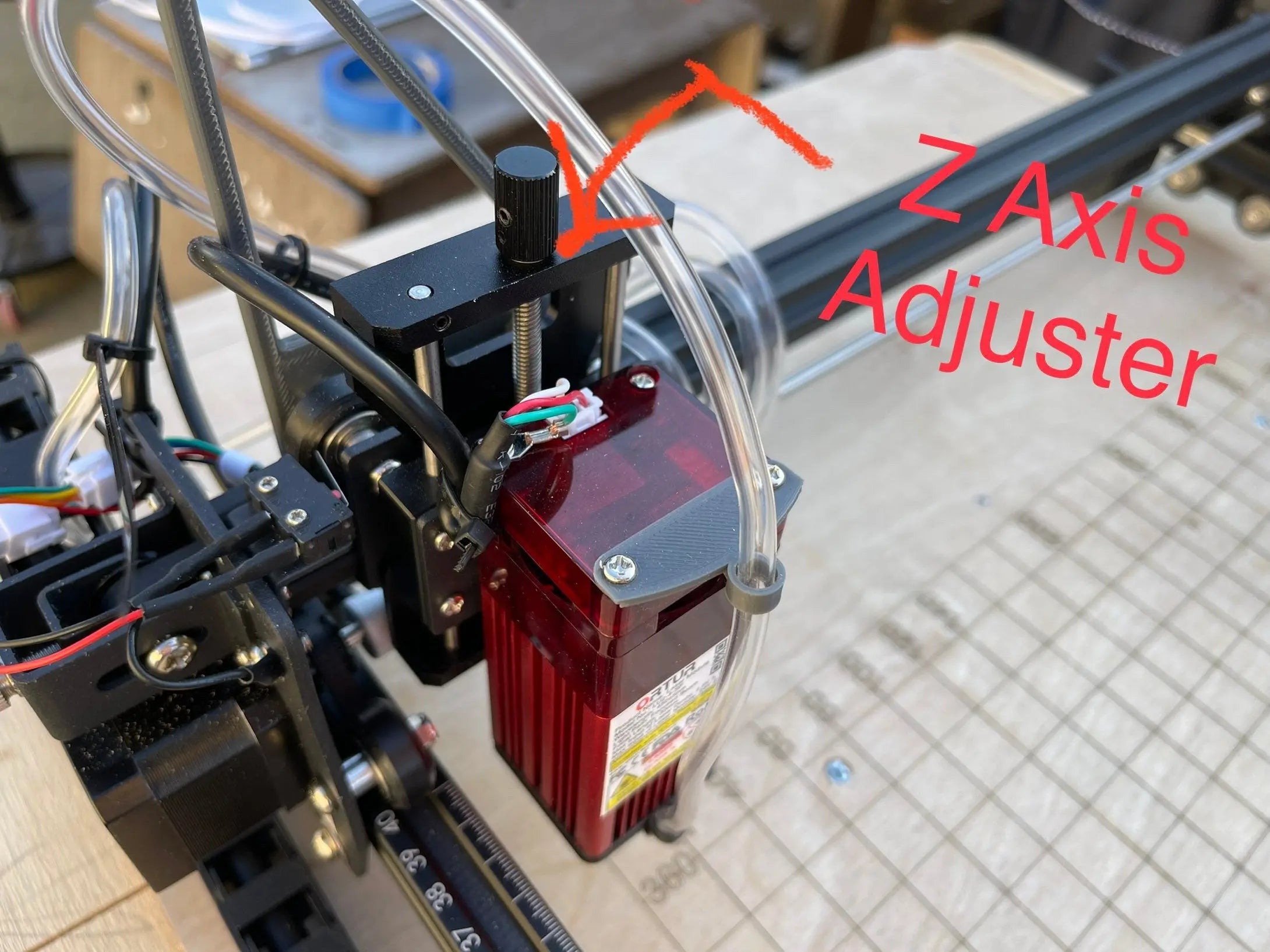 Ortur Laser Master 2 Pro GRID File (Specifically Designed for Z AXIS ADJUSTER) Hot Fabs LLC