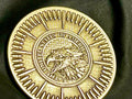 2A US EAGLE + BULLETS Brass Challenge Coin - 40mm (Fully Engraved) Hot Fabs LLC
