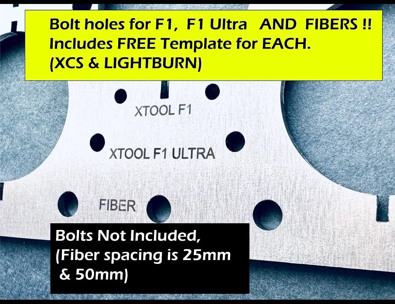 40mm Coin Jigs for XTOOL + FIBER - Fits F1/F2, Both Ultras+Fiber Lasers (All-in-One!) Steel Won't Melt! - Free Templates (XCS, Lightburn) Hot Fabs LLC