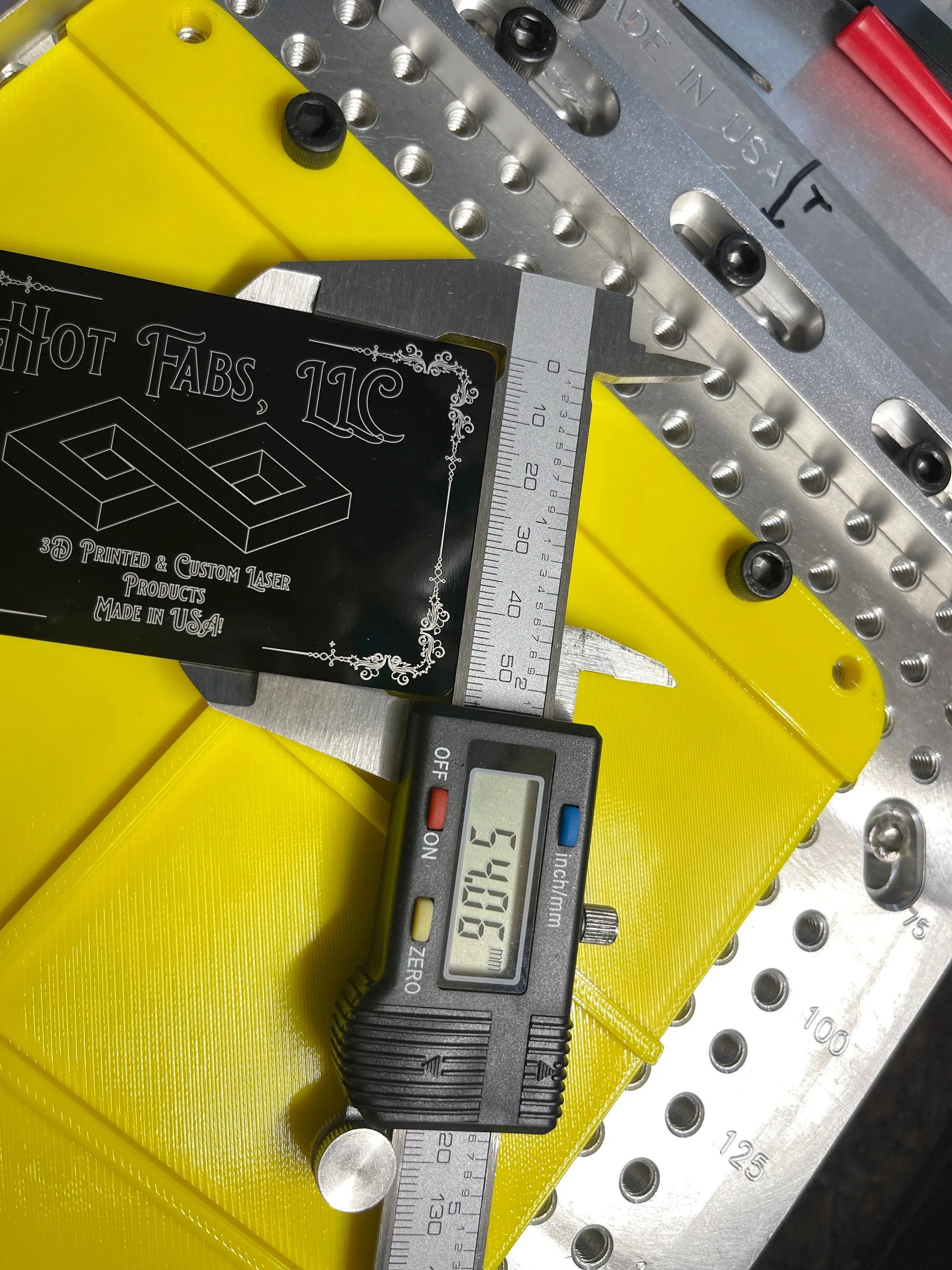 Business Card Jig - 6 Card Holder for Fiber Laser Engraving (now fits Xtool ULTRA!) Hot Fabs LLC