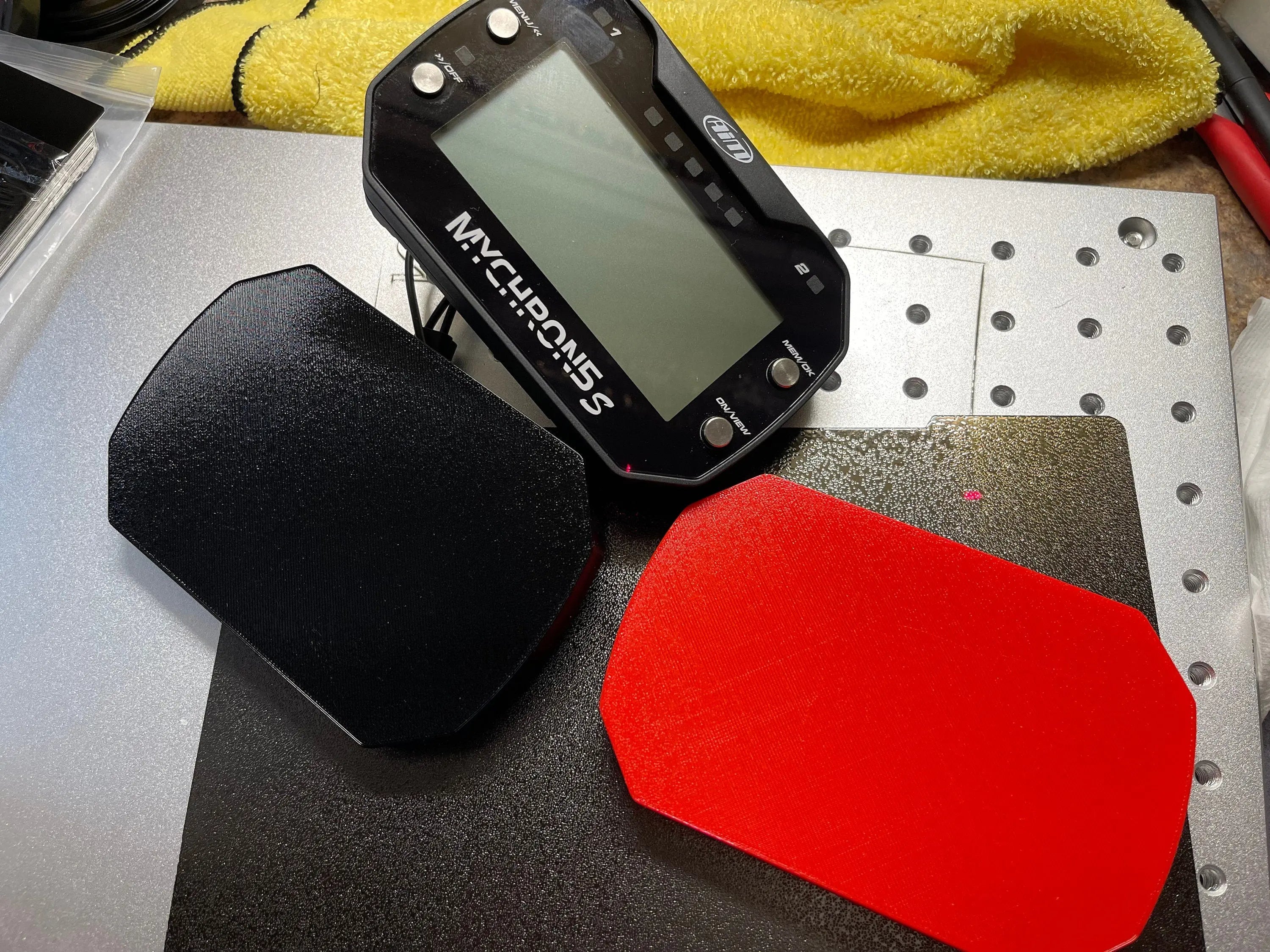 Mychron 5 Kart Data Logger Cover - 3D Printed Protective Faceplate Hot Fabs LLC