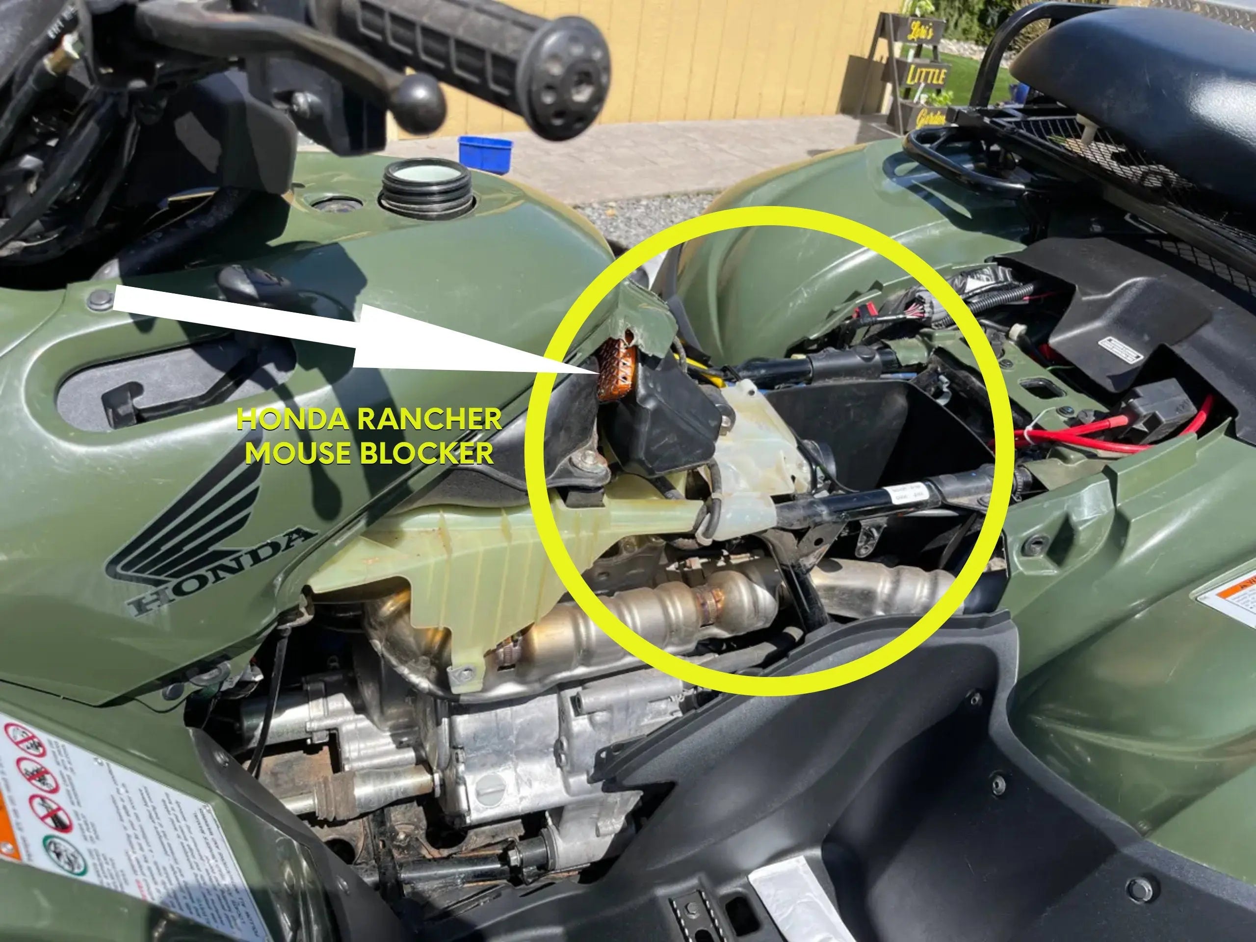 Honda Rancher Mouse Blocker (for intake) Hot Fabs LLC