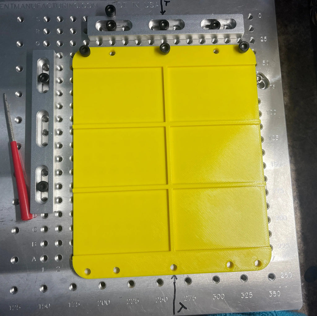 Business Card Jig - 6 Card Holder for Fiber Laser Engraving (now fits Xtool ULTRA!) Hot Fabs LLC