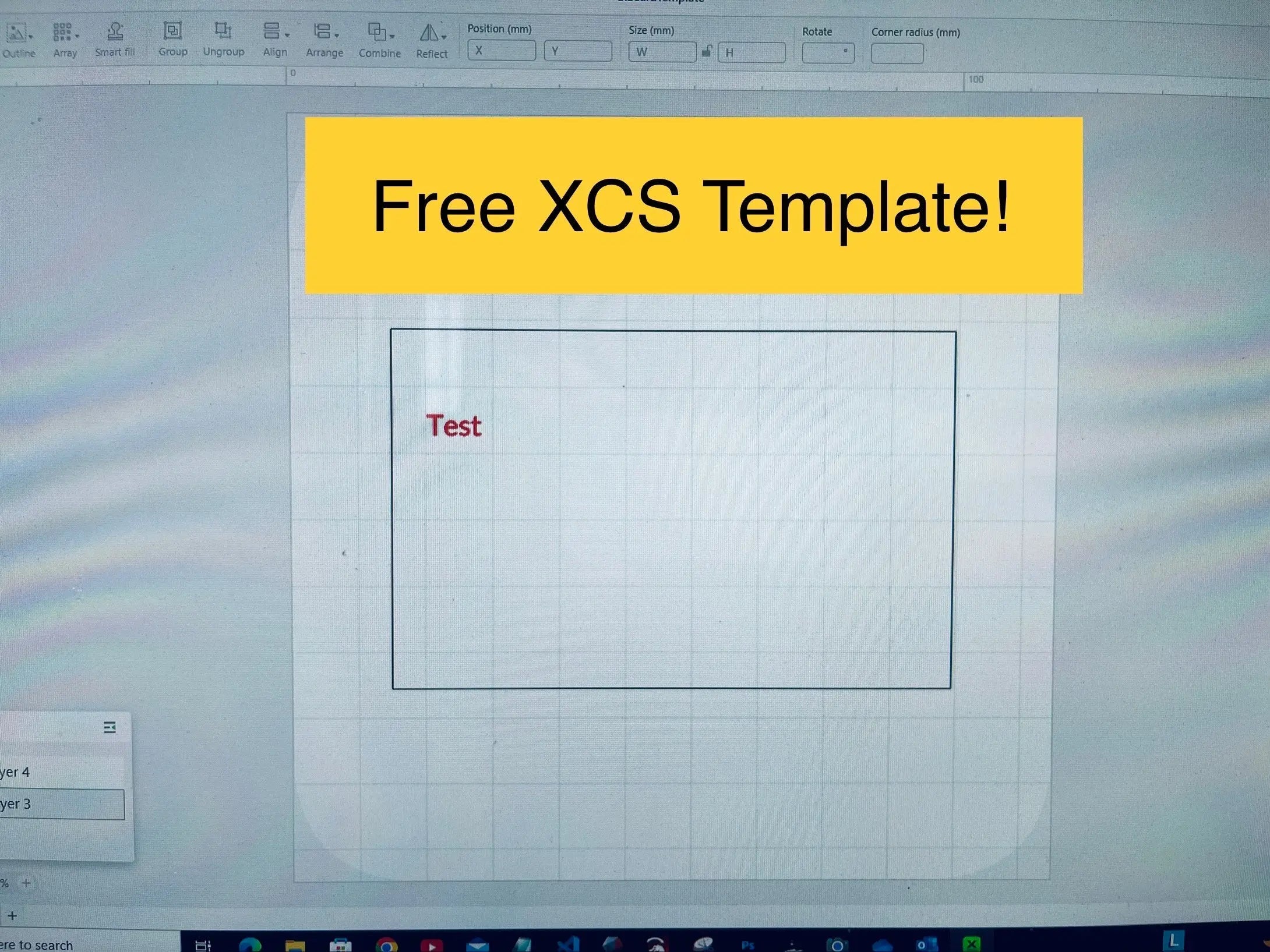 XTool F1/F2 Card Jig & FREE Template! Hot Fabs LLC