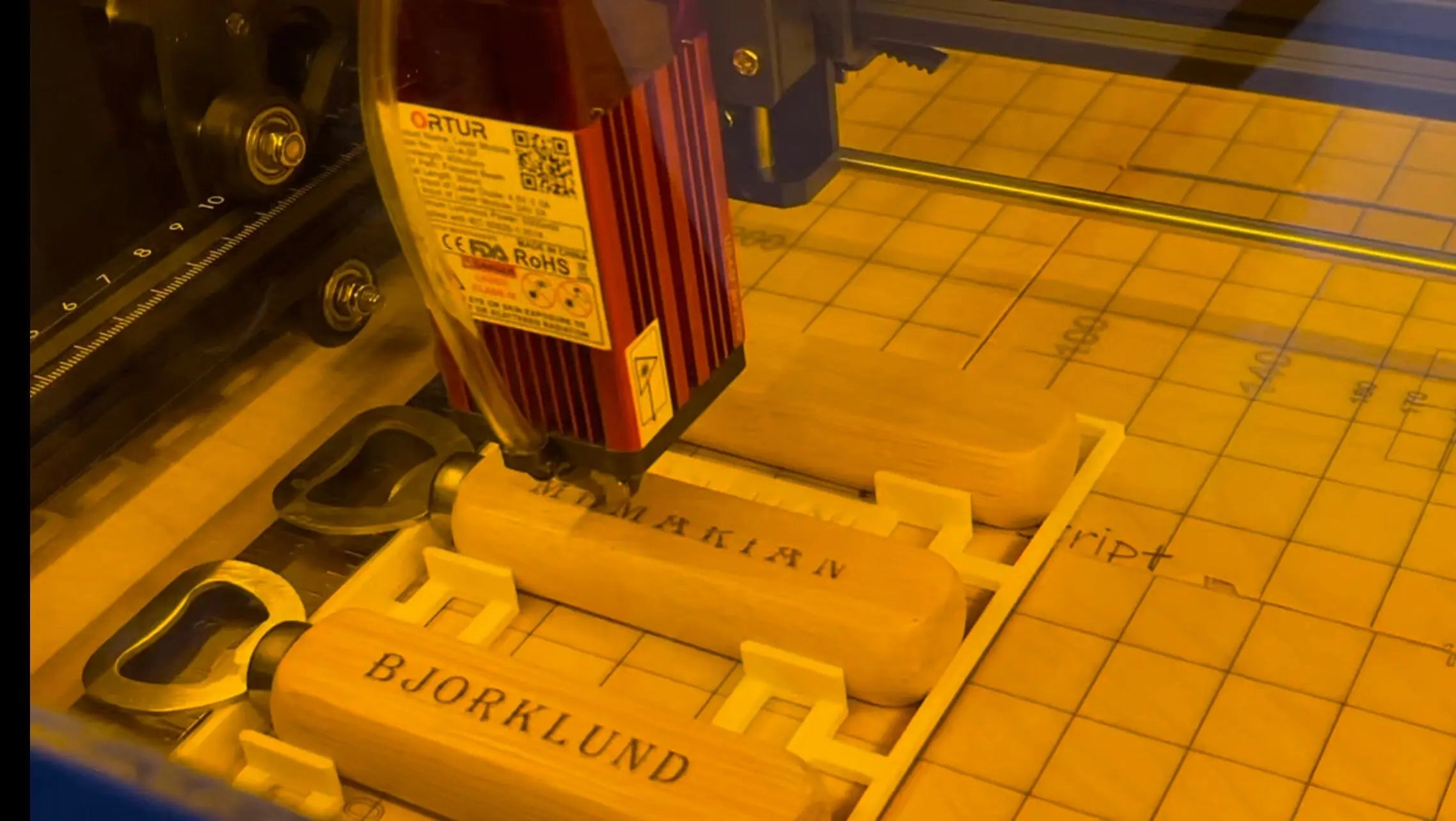 Laser Bottle Opener Jig - STL File, Ortur & X-Tool Compatible (Digital Download) Hot Fabs LLC