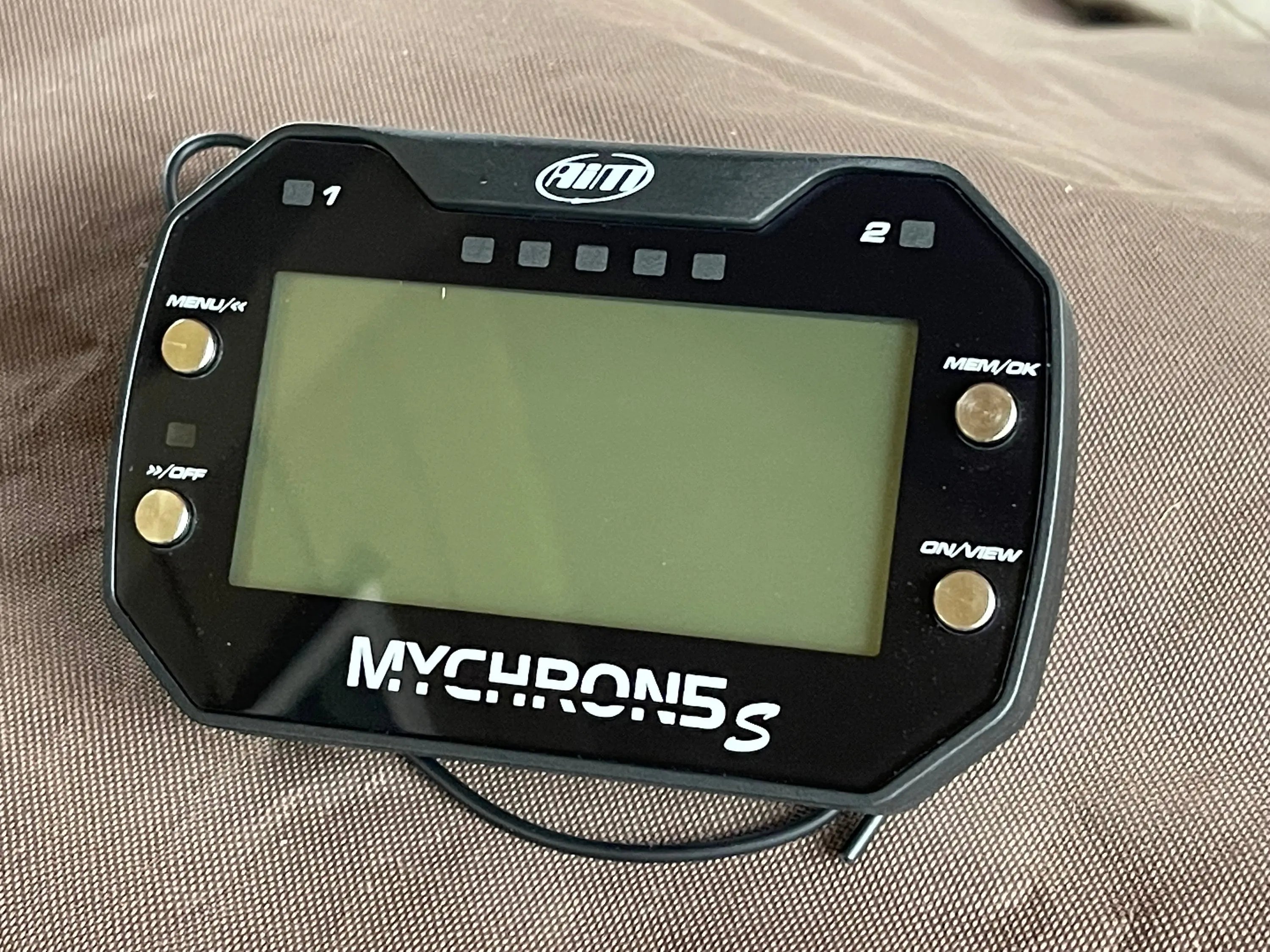 Mychron 5 Kart Data Logger Cover - 3D Printed Protective Faceplate Hot Fabs LLC